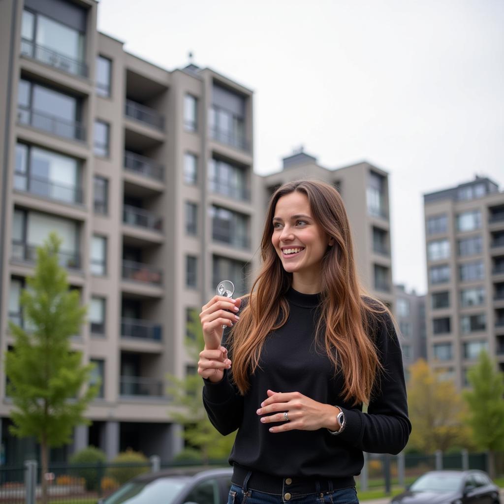 Anja findet eine neue Wohnung in Leverkusen Köln.