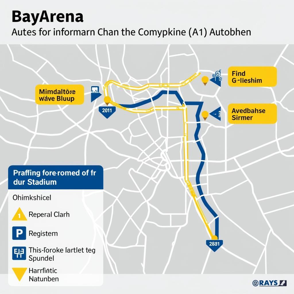 Anreise zur BayArena über die A1