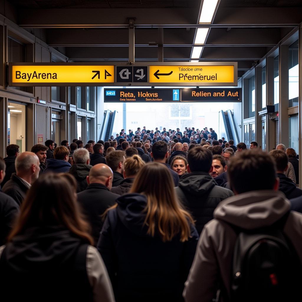 Anreise zur BayArena mit öffentlichen Verkehrsmitteln