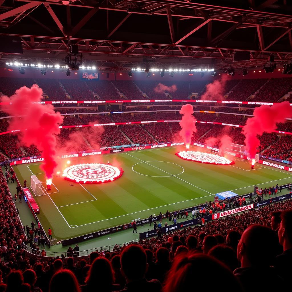 Antigona Leverkusen Choreographie im Stadion