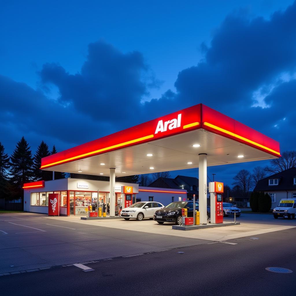 Aral Tankstelle Leverkusen Alkenrath Ansicht