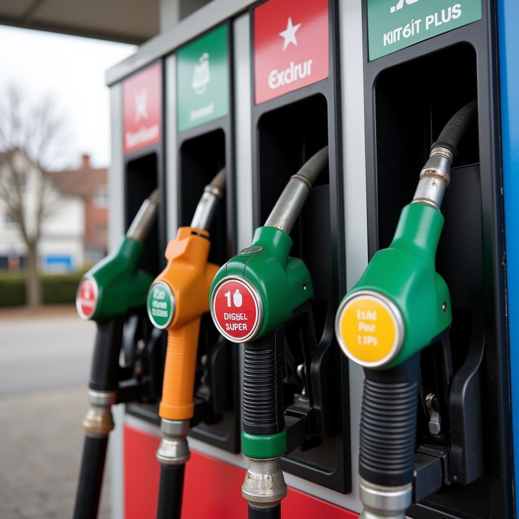 Aral Tankstelle in Leverkusen bietet verschiedene Kraftstoffe