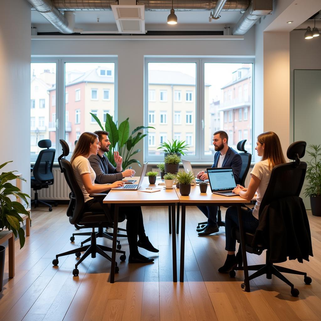 Modernes Arbeiterzimmer in Leverkusen