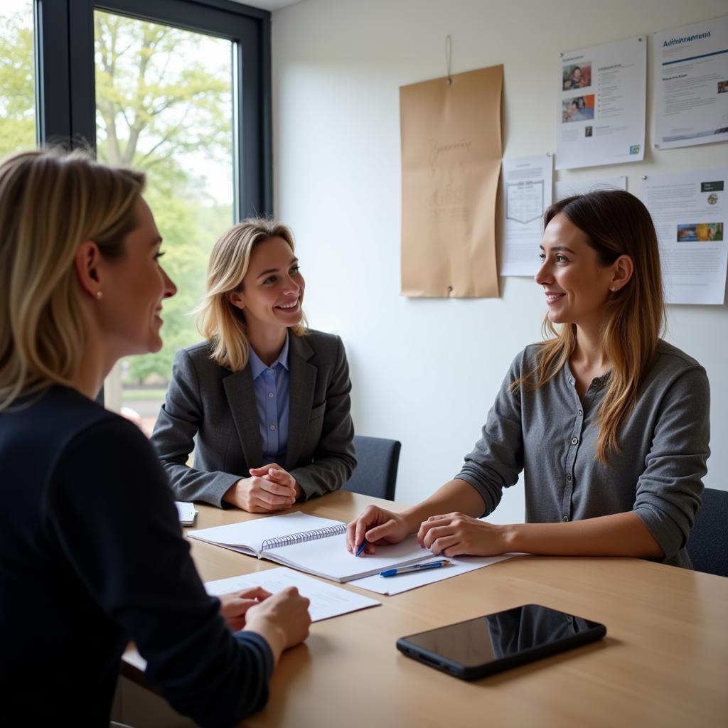 Beratung im Arbeitsamt Leverkusen