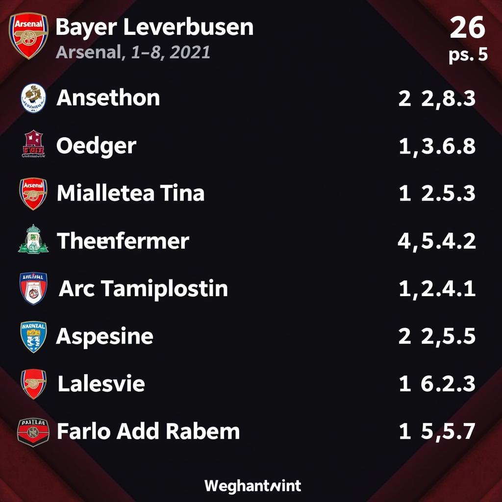 Live-Ticker zum Spiel Arsenal gegen Bayer Leverkusen.