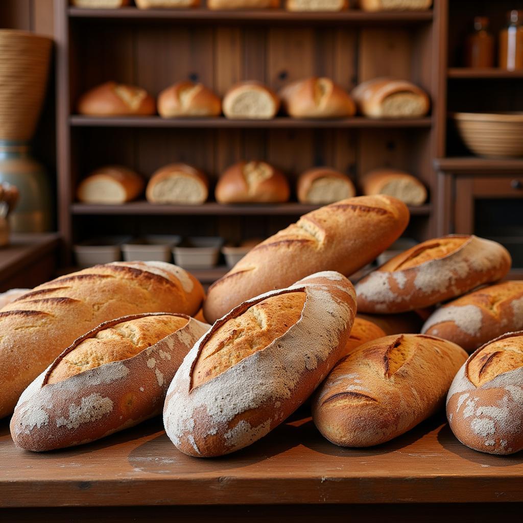 Ar tar Brot in einer Leverkusener Bäckerei