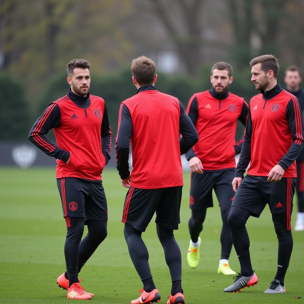 Arthur Augusto beim Training mit Bayer 04 Leverkusen.