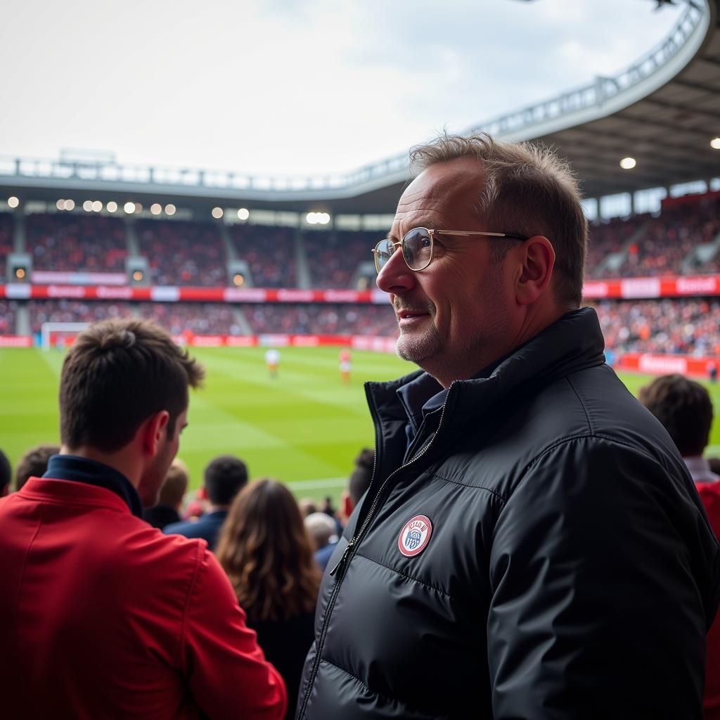 Arthur Horvath bei einem Bayer 04 Leverkusen Spiel.