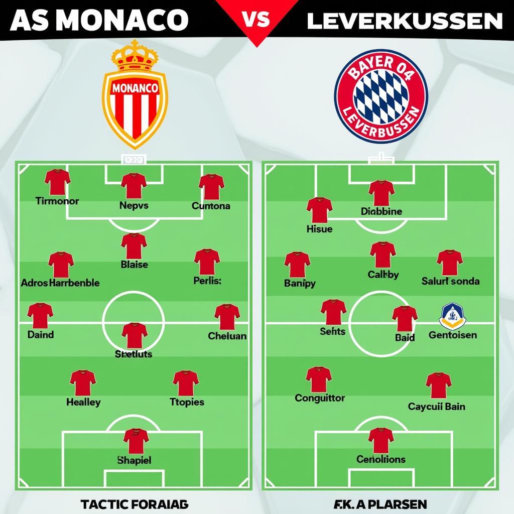 Taktische Analyse: Wie spielen AS Monaco und Bayer 04 Leverkusen?