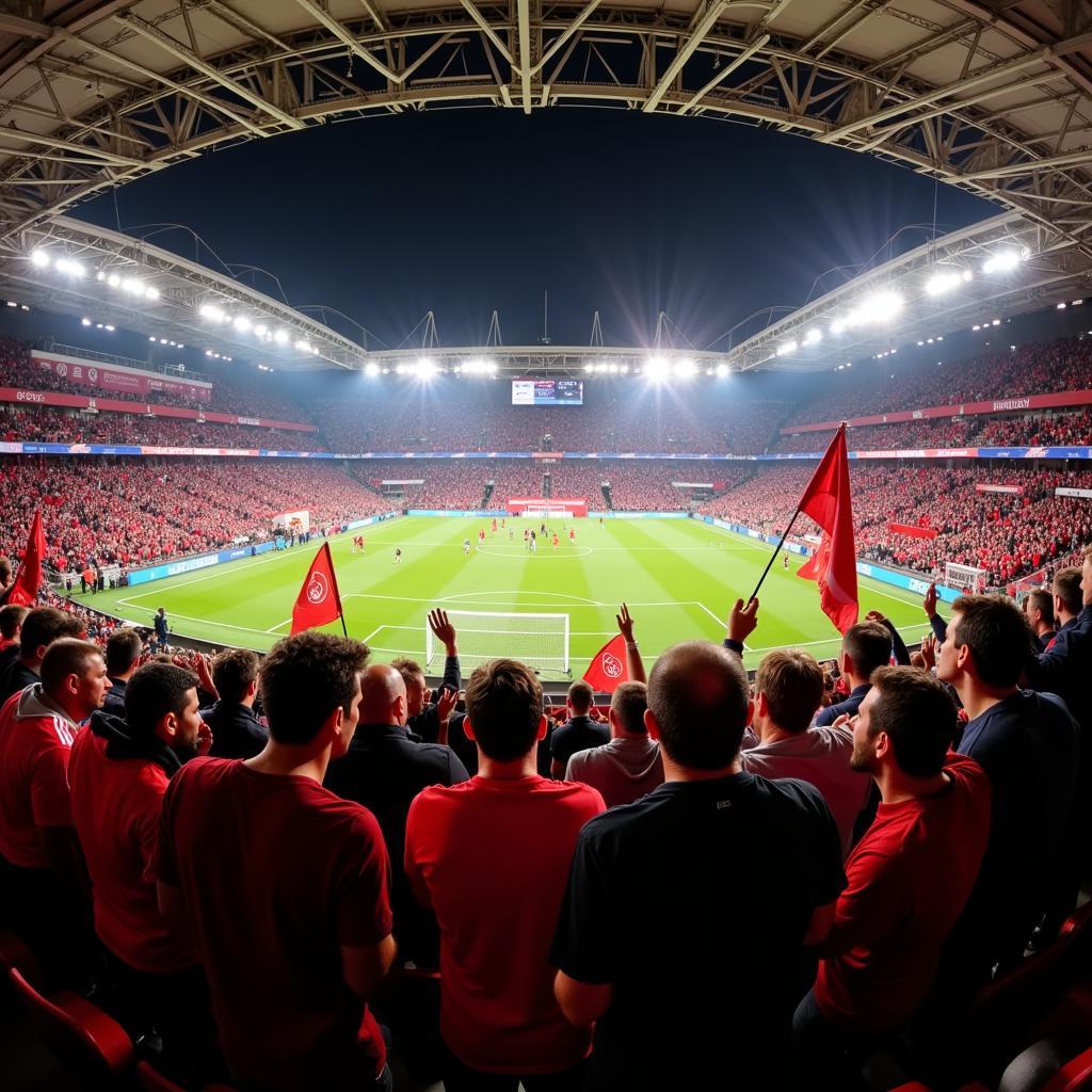 Stadionatmosphäre: AS Monaco vs. Bayer Leverkusen