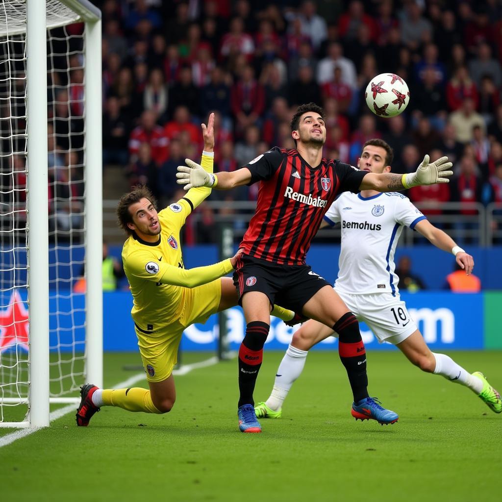 Spektakuläre Parade Atalanta Bayer Leverkusen