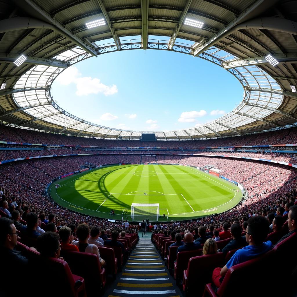 Atalanta gegen Leverkusen Live: Blick ins Stadion