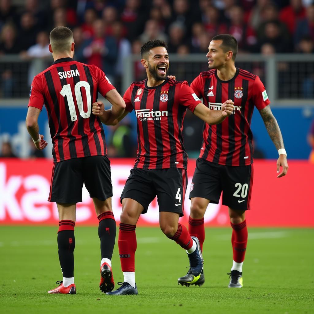 Atalanta Leverkusen Begegnung in der Europa League