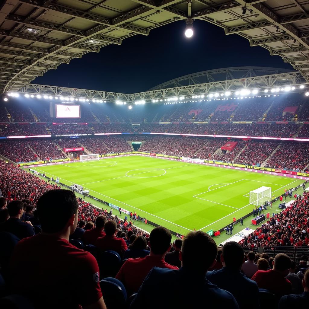 Stadion Atmosphäre Atalanta Bergamo vs. Bayer Leverkusen