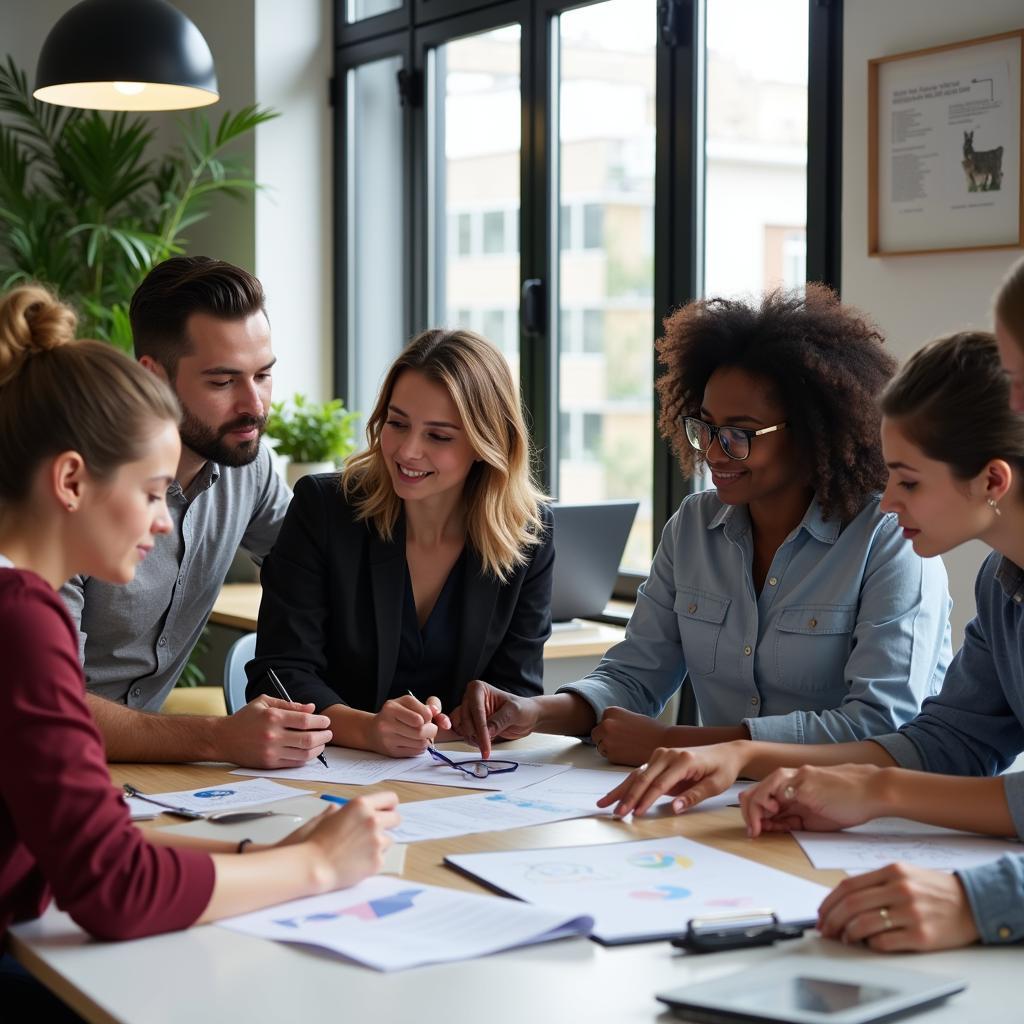 Teamwork von Kaufleuten für Büromanagement in Leverkusen