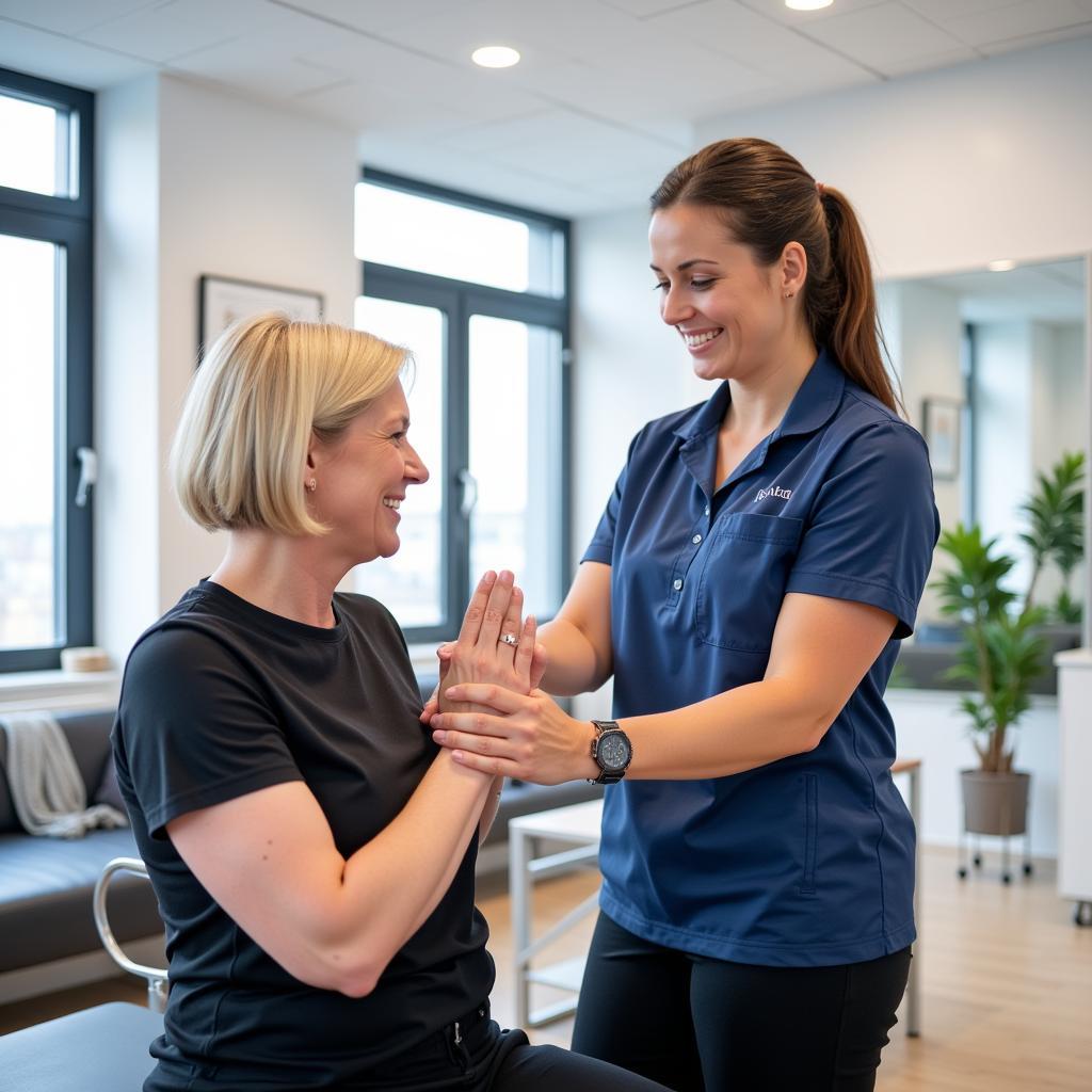 Ausbildung Physiotherapie Klinik Leverkusen: Patientenbetreuung