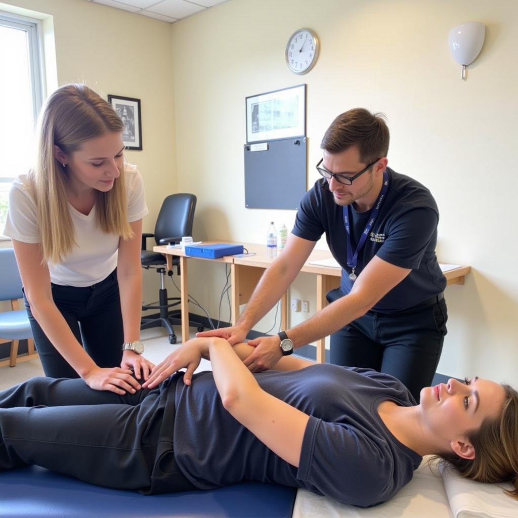 Ausbildung Physiotherapie Klinik Leverkusen: Praktische Übungen