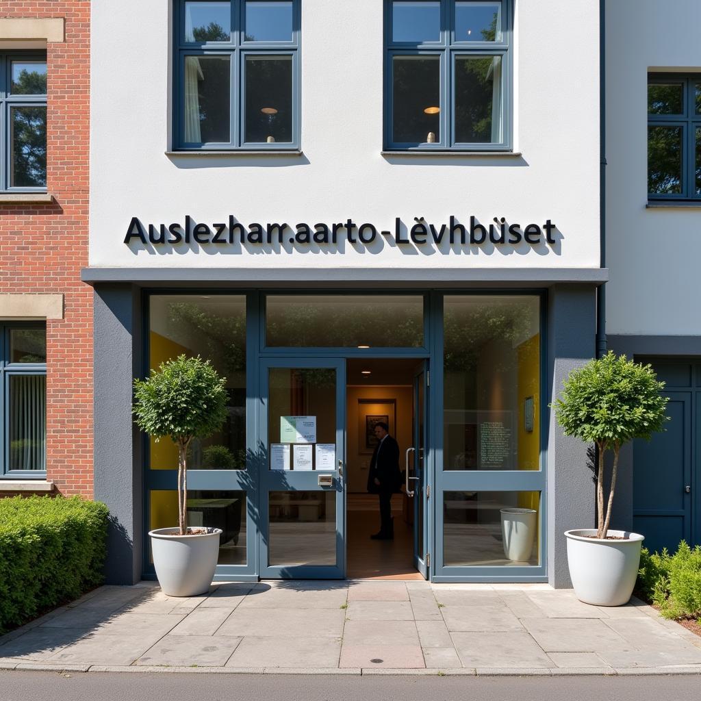 Gebäude des Ausländeramts Leverkusen