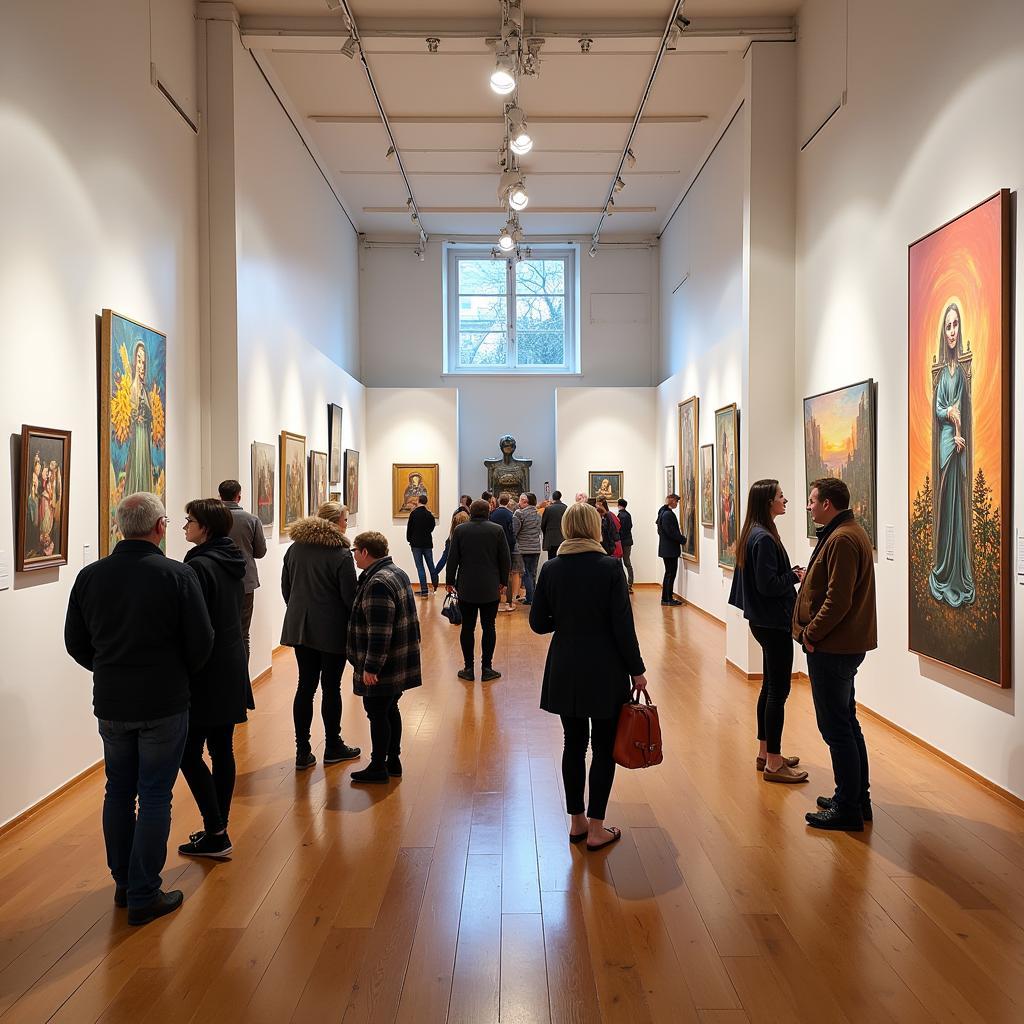 Kunstausstellung in der Stadtbibliothek Leverkusen