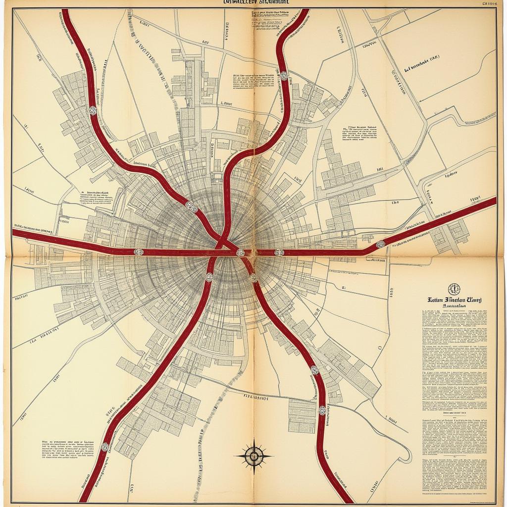 Historische Karten der Autobahn Leverkusen