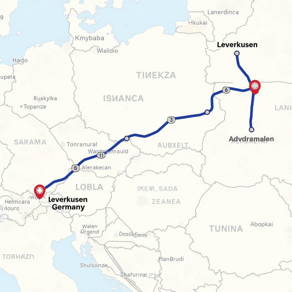 Routenplanung Leverkusen Istanbul