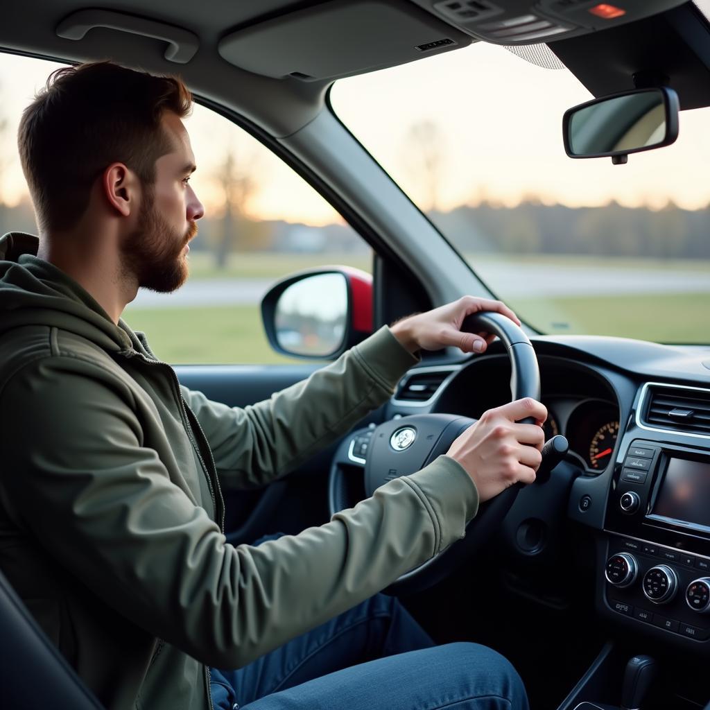 Eine Probefahrt mit einem Gebrauchtwagen im Autohaus Müller Leverkusen