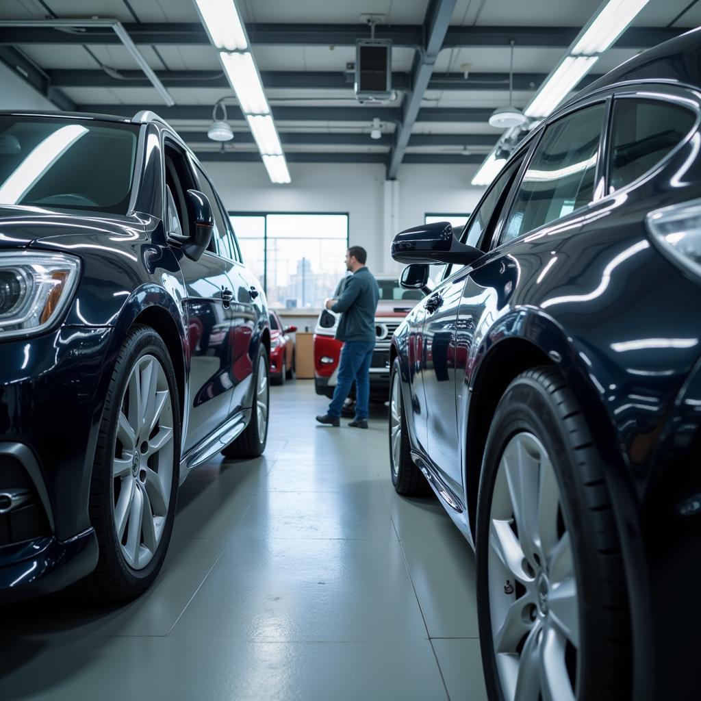 Moderne Werkstatt im Autohaus Szanto Leverkusen Tesanovic