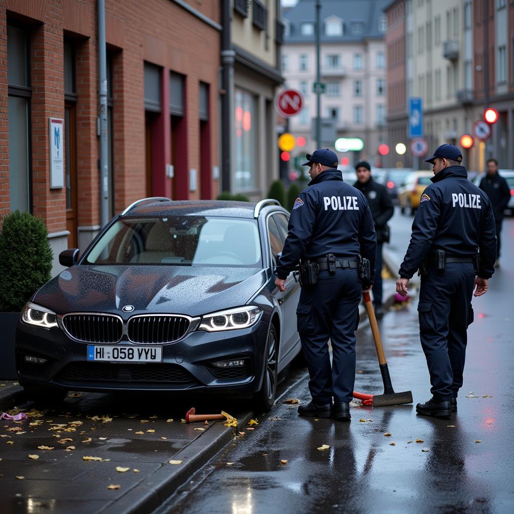 Polizei untersucht Vorfall mit Axt und Autos in Leverkusen