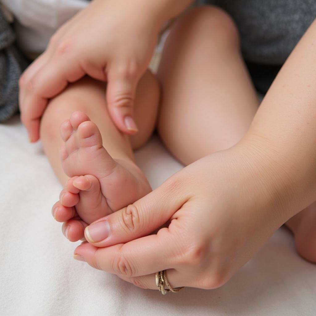 Babymassage zu Hause in Leverkusen durchführen