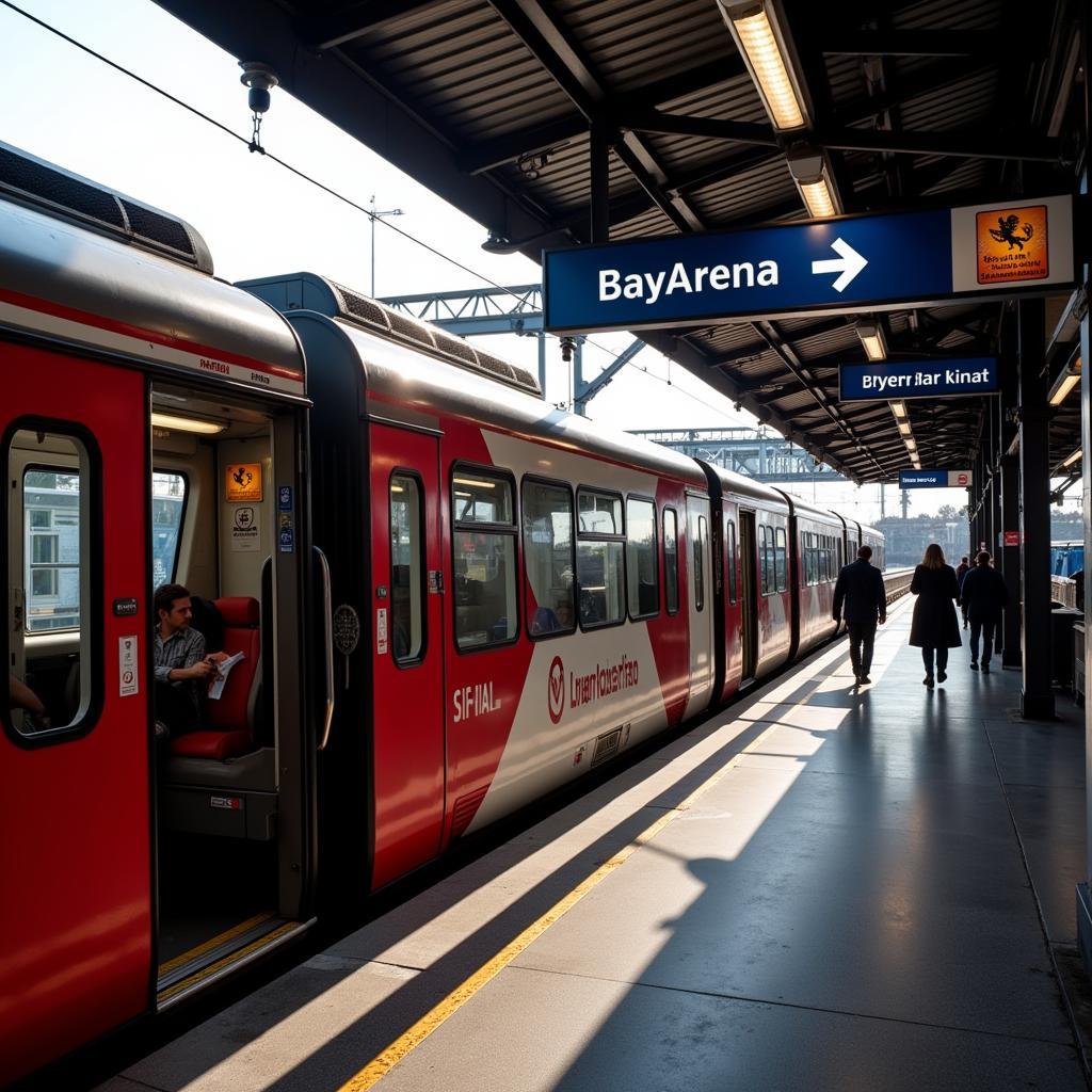 Anreise mit dem Zug von Köln nach Leverkusen