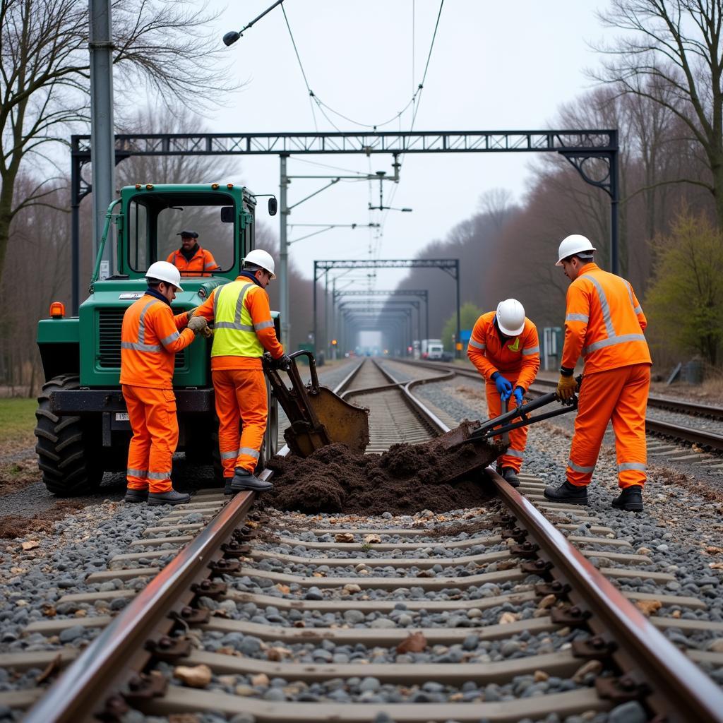 Bahn Zugräumung Leverkusen Team