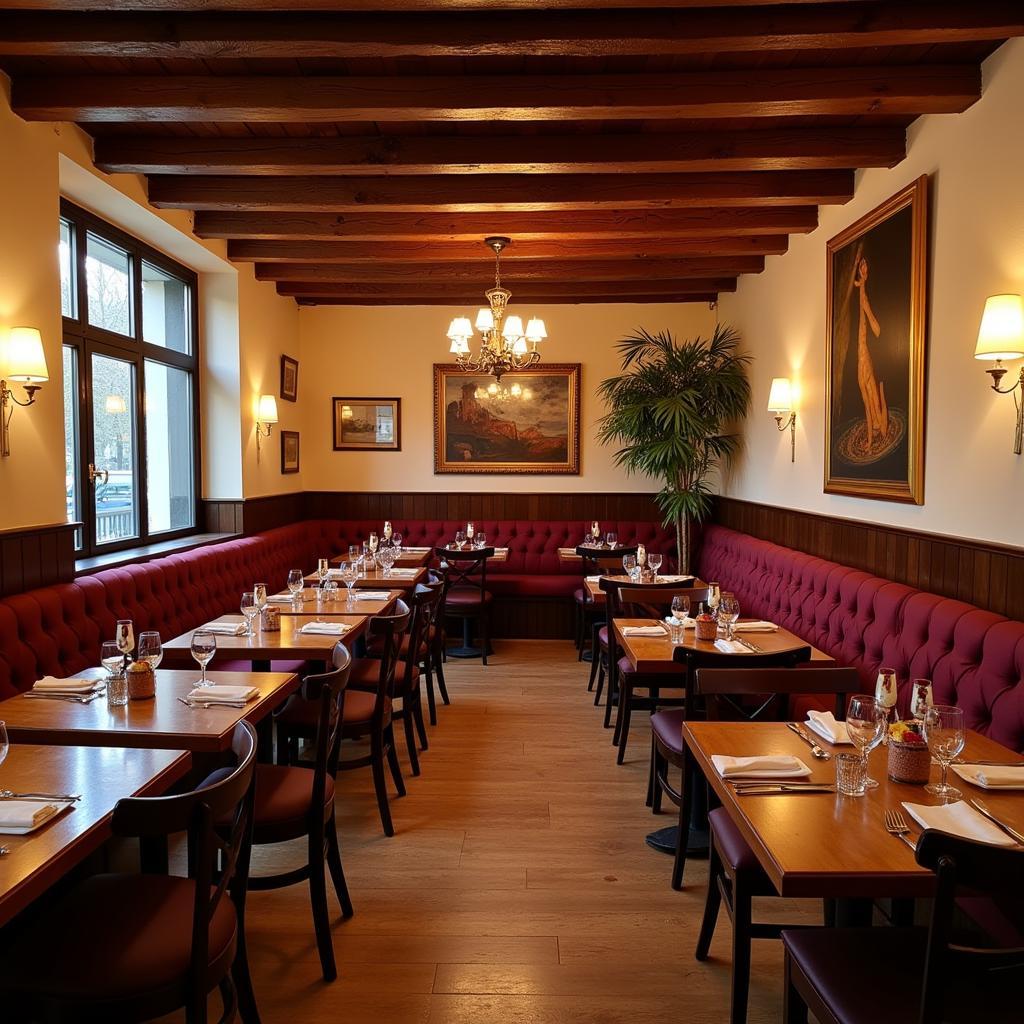 Gemütliche Atmosphäre in einem Balkan Restaurant in Leverkusen