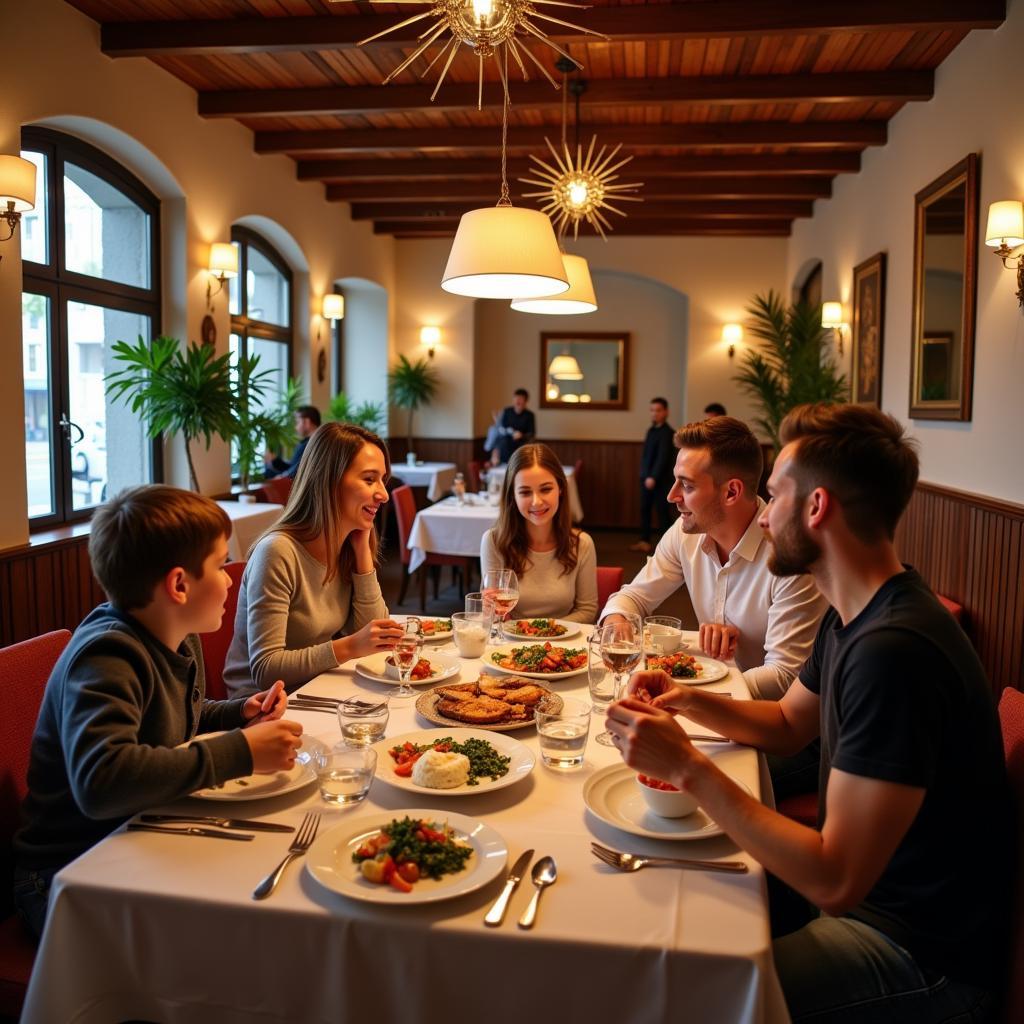 Familienessen im Balkan Restaurant Leverkusen