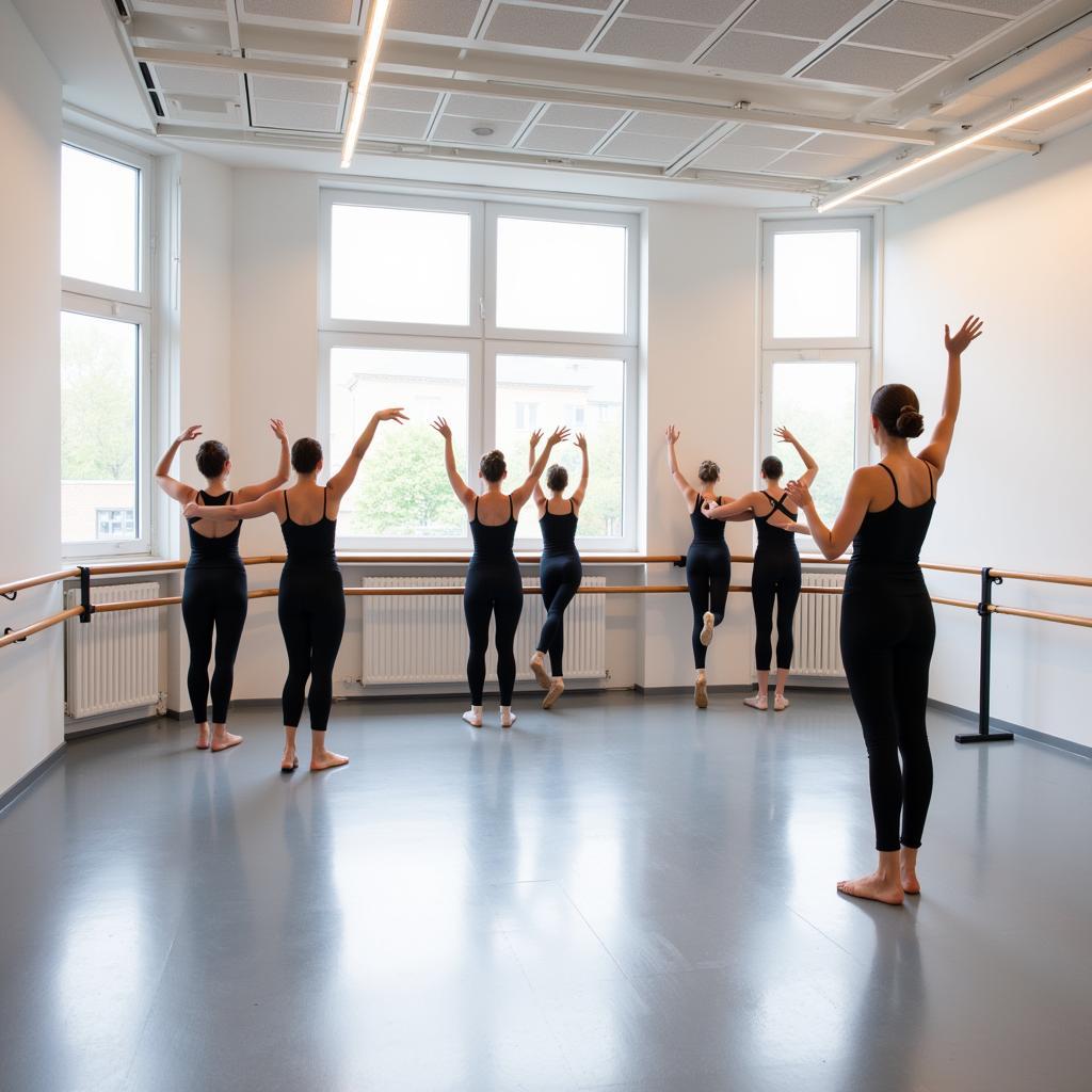 Ballett Anfängerkurs in einem Leverkusener Studio