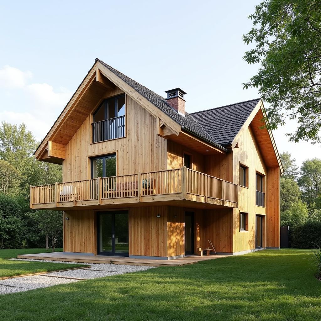 Ein Haus aus Bambus in Leverkusen