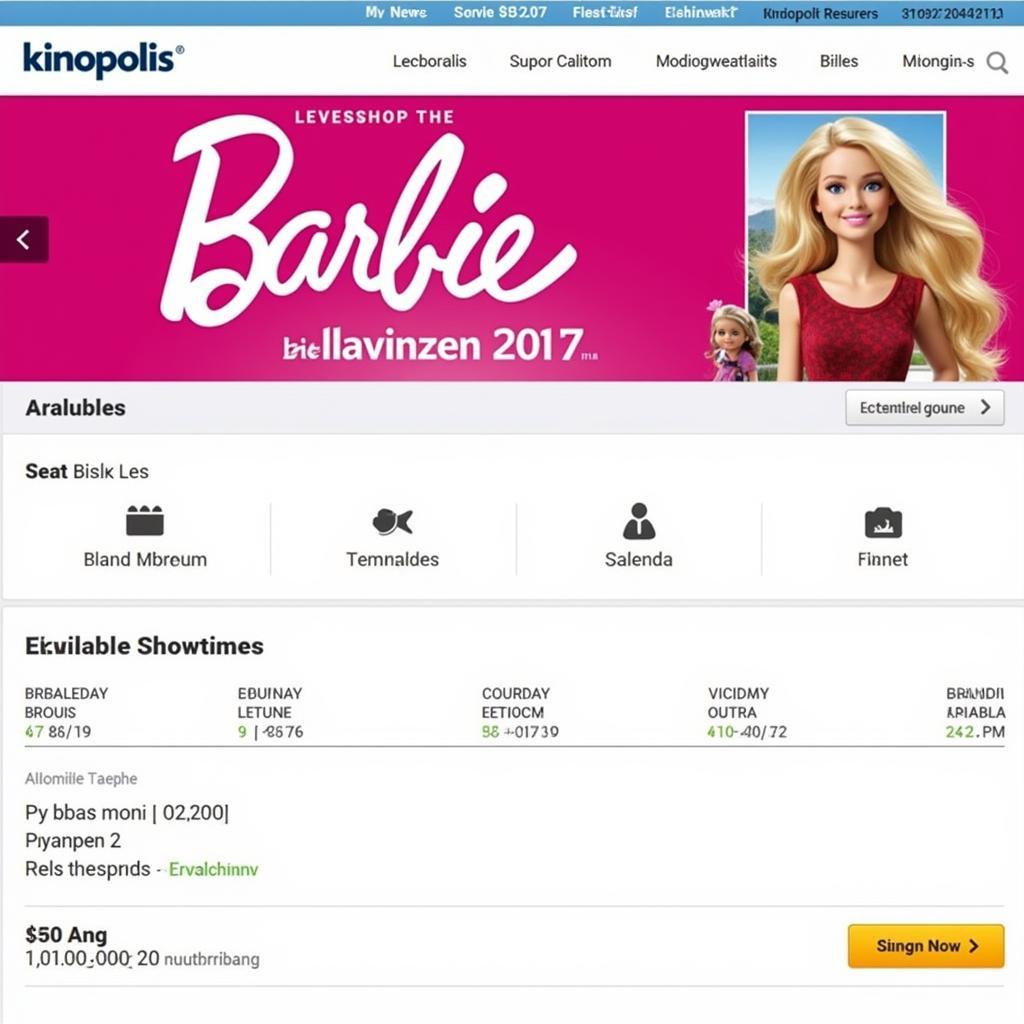 Online-Ticketbuchung für Barbie im Kinopolis Leverkusen