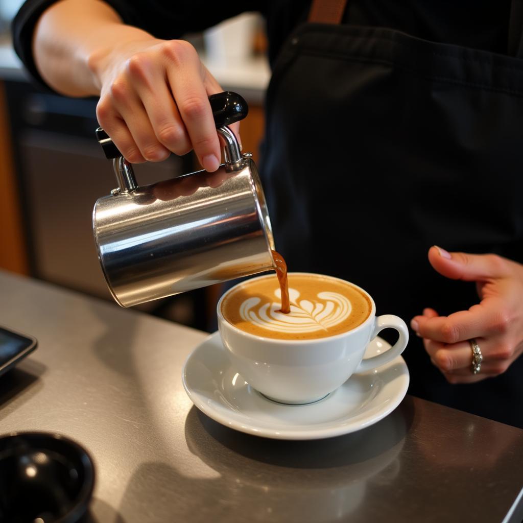 Kreative Latte Art im Barista-Kurs Leverkusen