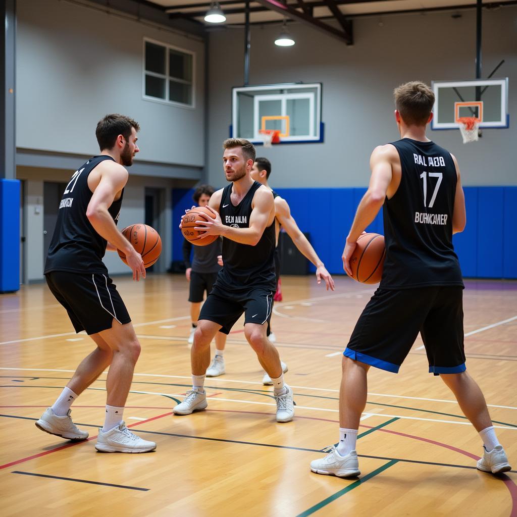 Basketballtraining in Leverkusen