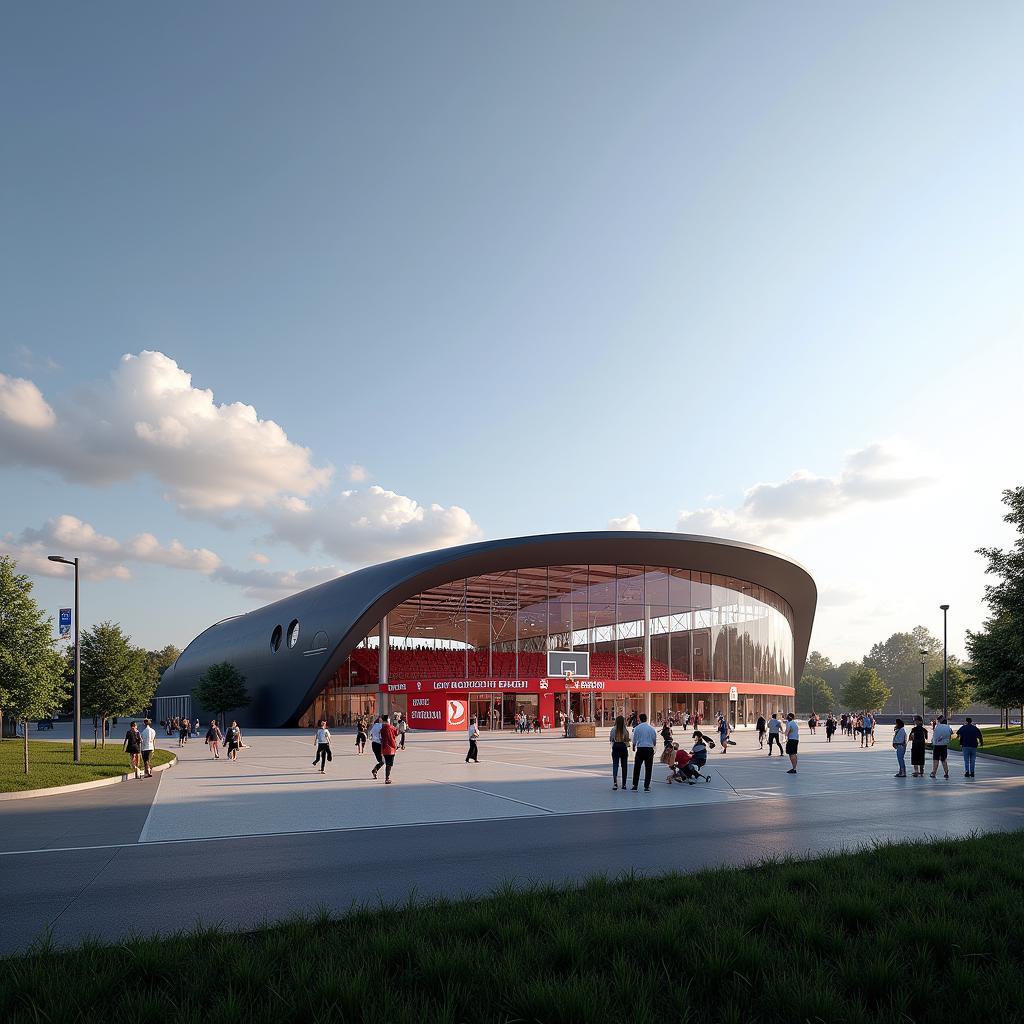 Zukunftsvision der Basketballarena Leverkusen