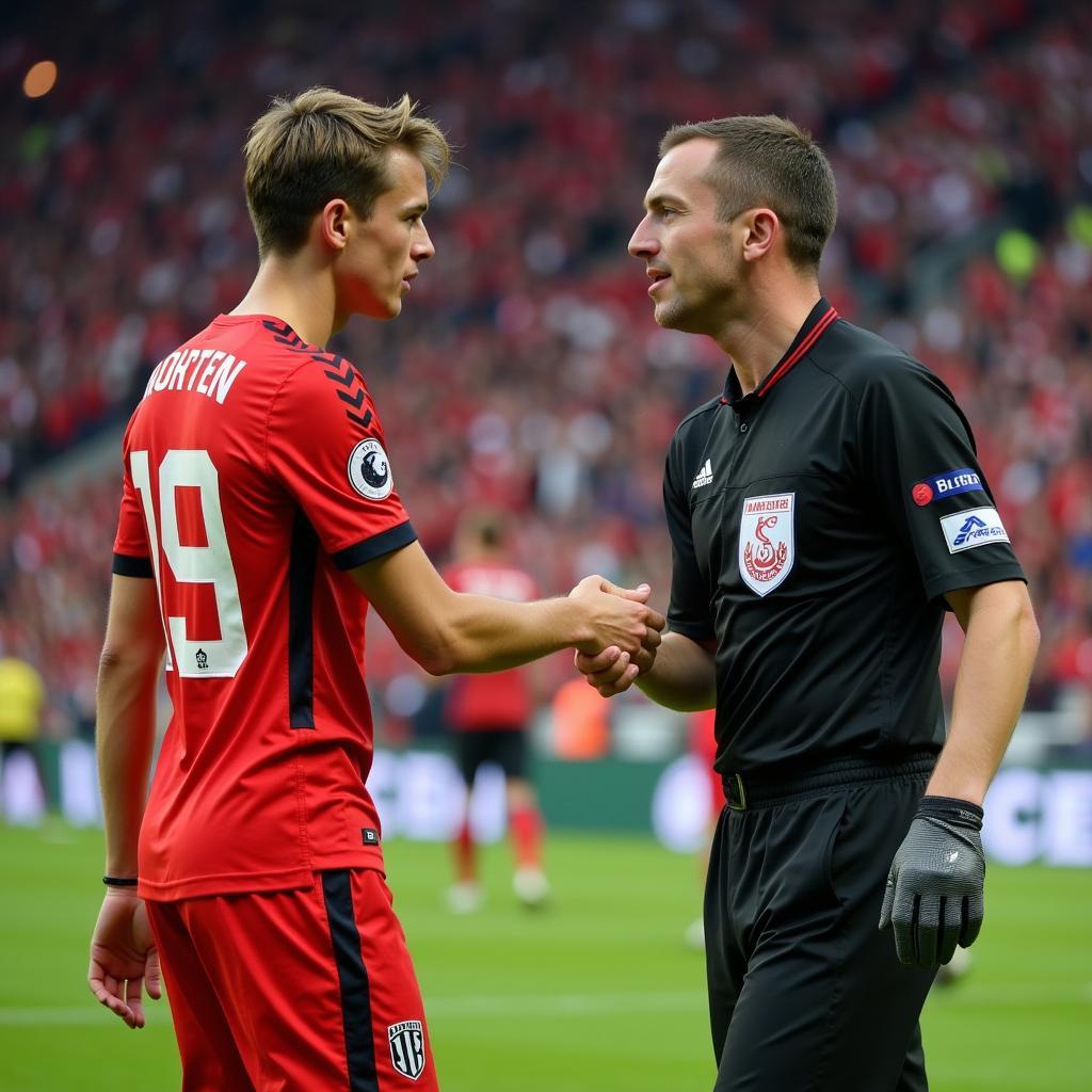 Bastian Sens debütiert im Trikot von Bayer 04 Leverkusen