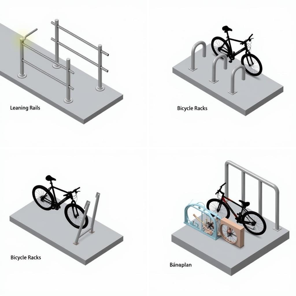 Verschiedene Arten von Fahrradstellplätzen in Leverkusen