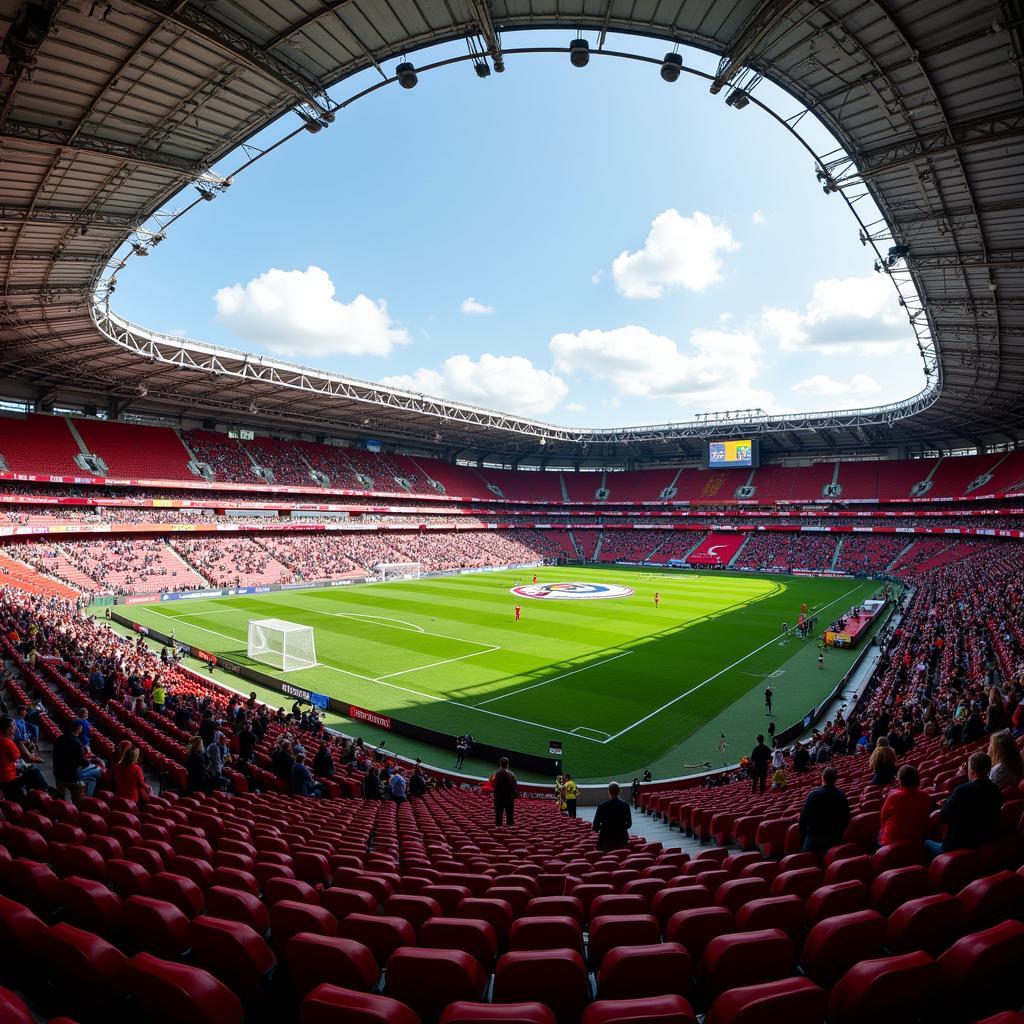 Die BayArena: Heimstadion von Bayer Leverkusen