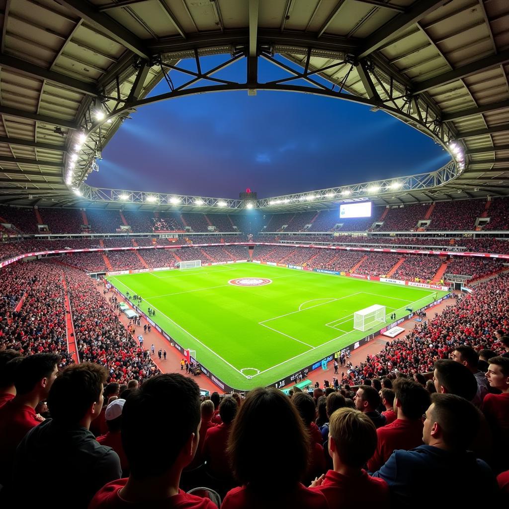 BayArena Fußballstadion in Leverkusen