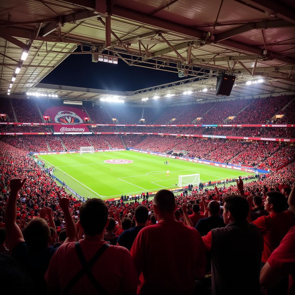 BayArena Heimvorteil Leverkusen Fans