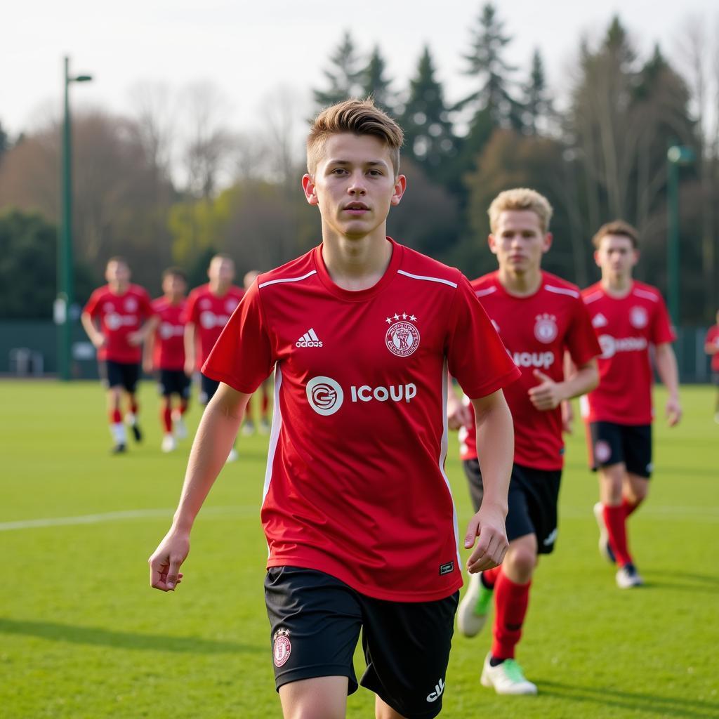 Bayer 04 Leverkusen Jugendmannschaft Training