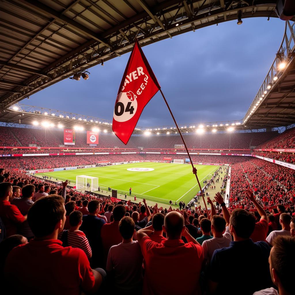 Bayer 04 Leverkusen Fans im Stadion