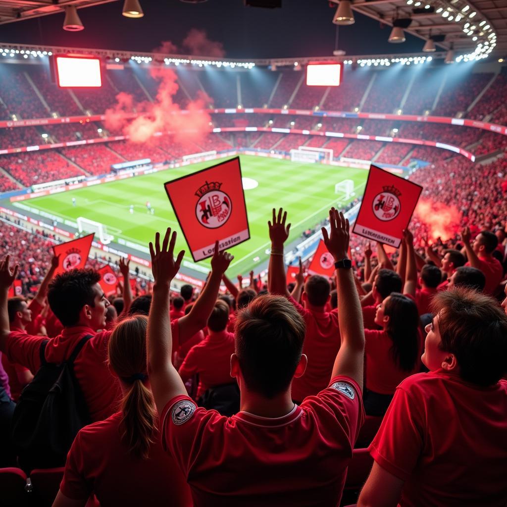 Bayer 04 Leverkusen Fans in der BayArena