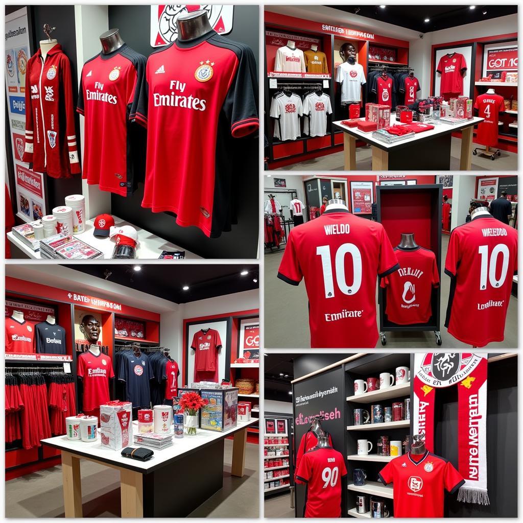 Produkt Auswahl im Bayer 04 Leverkusen Fanshop