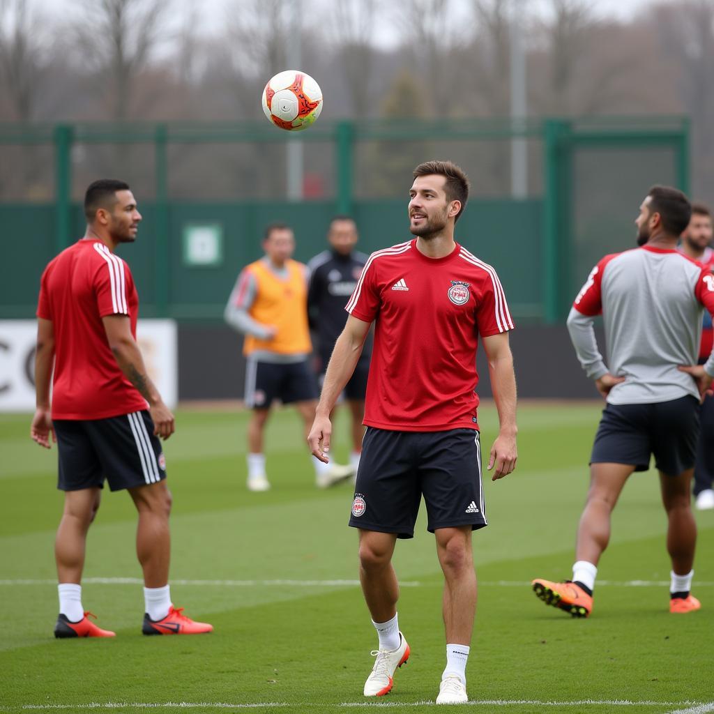 Trainingseinheit Bayer 04 Leverkusen vor dem Spiel gegen BK Häcken