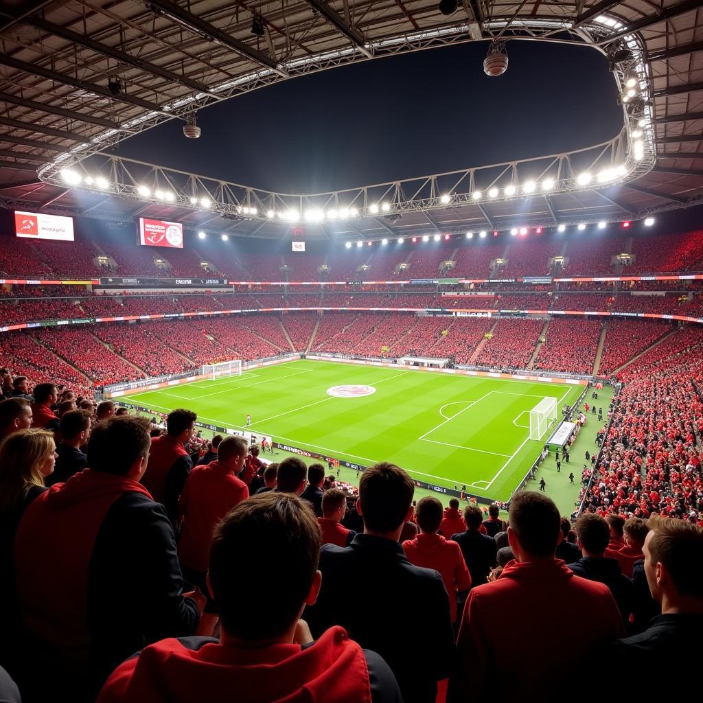 Bayer 04 Leverkusen Heimspiel im Stadion